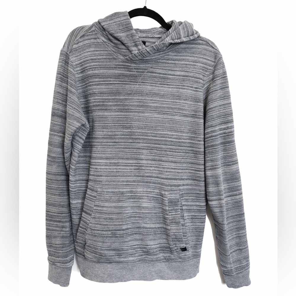 Prana Rincon Hoodie Men’s Medium Gray 100% Organic Cotton Pullover Made In India